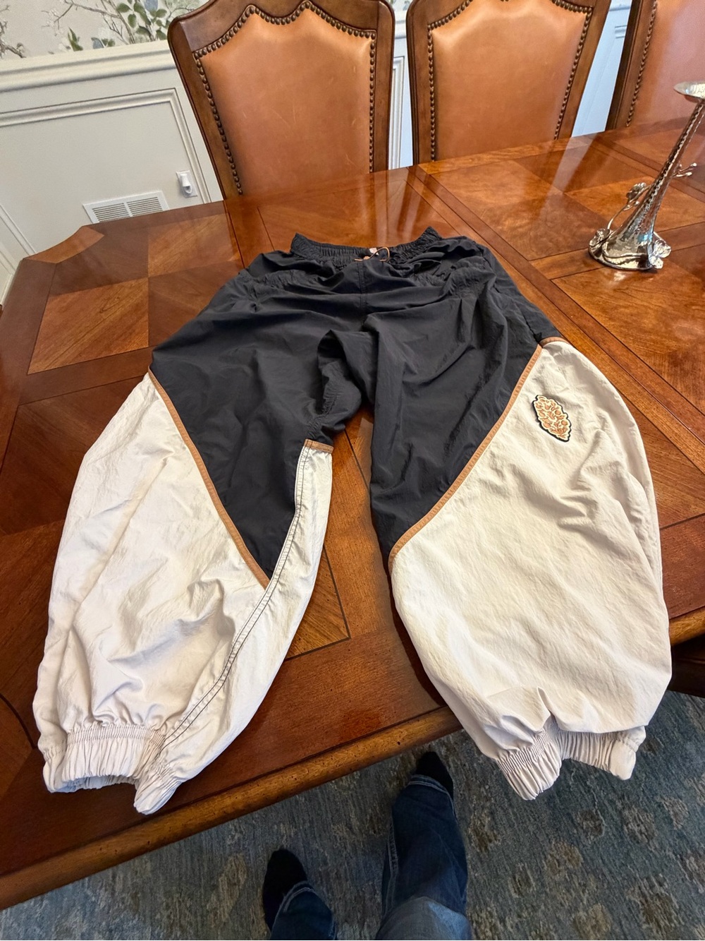 Free People Black Elastic-Waist Lounge Pants